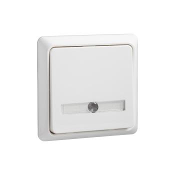 ARDEBO.de Elso ELG506244 Taster 42V/1A AP Schriftfeld beleuchtet 1xLED separater Anschluß, Renovierung, perlweiß