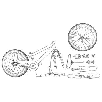 Kinderfahrrad 24 Zoll 6-Speed für 8-12 Jahre alt Schwarz