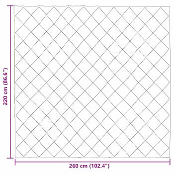Ganzjahresbettdecke Grün und Anthrazit 220 x 260 cm Mikrofaser