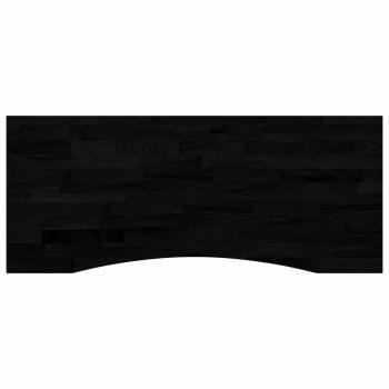 Schreibtisch Weiß und Dunkelbraun 120 x 60 cm Massivholz Eiche