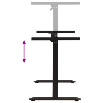 Schreibtisch mit Speicher Schwarz und Dunkelbraun 120 x 60 cm