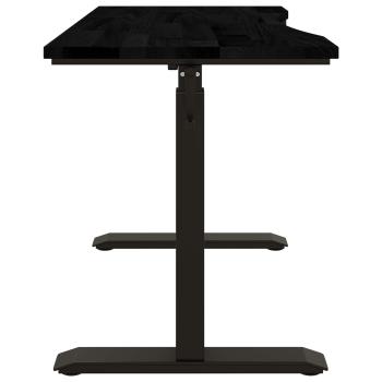 Schreibtisch mit Speicher Schwarz und Dunkelbraun 120 x 60 cm