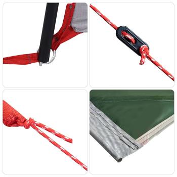 Caravan Zelt mit Dach mit Speicher Grün 330 x 250 x 245 cm