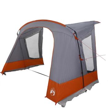 Caravan Zelt mit Dach Grau und Orange 400 x 270 x 245 cm