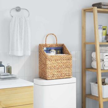 Hängetopf mit Speicher Natur 30 x 17,5 x 38 cm Wasserhyazinthe