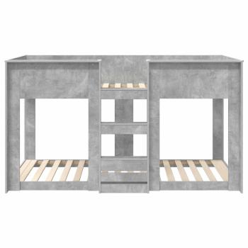 Etagenbett für Kinder Beton Grau 75 x 190 cm Holzwerkstoff