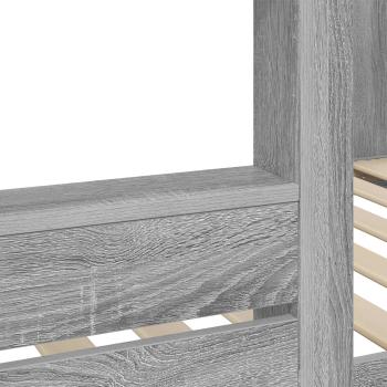 Etagenbett für Kinder Graues Sonoma 75 x 190 cm Holzwerkstoff