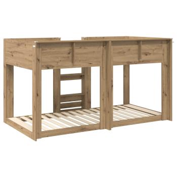 Etagenbett für Kinder Artisan-Eiche 75 x 190 cm Holzwerkstoff