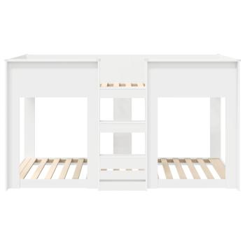 Etagenbett für Kinder Weiß 90 x 190 cm Holzwerkstoff