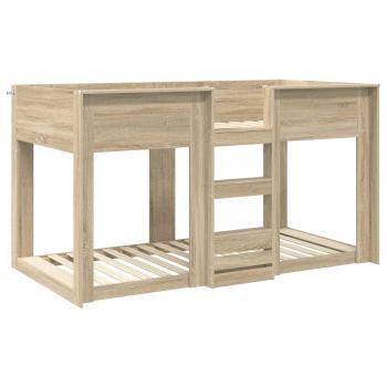 Etagenbett für Kinder Sonoma-Eiche 90 x 190 cm Holzwerkstoff