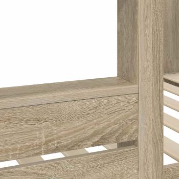 Etagenbett für Kinder Sonoma-Eiche 90 x 190 cm Holzwerkstoff