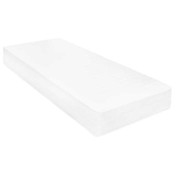 Tag-Bett mit Matratze Wachsbraun und Weiß 90 x 200 cm