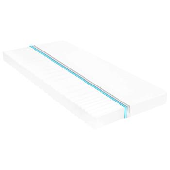 Tag-Bett mit Matratze Wachsbrown und Weiß 90 x 200 cm