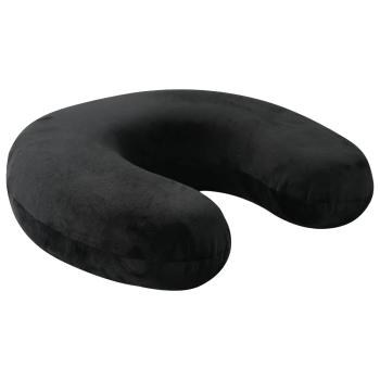 Kopfkissen mit Kissen Schwarz 27 x 27 x 8 cm Samt