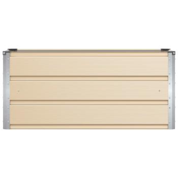 Pflanzkübel Elfenbein 100 x 40 x 45 cm Stahl