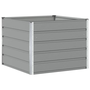 Pflanzkübel Hellgrau 100 x 100 x 75 cm Stahl