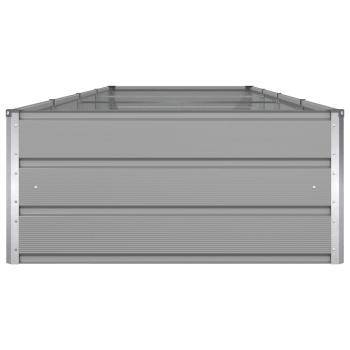 Pflanzkübel Hellgrau 195 x 100 x 45 cm Verzinkter Stahl