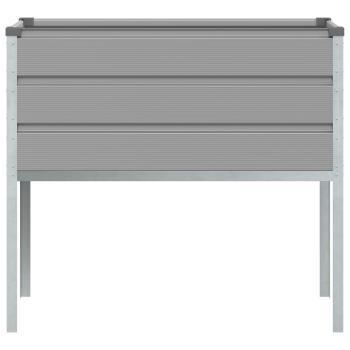 Pflanzkübel Hellgrau 100 x 45 x 90 cm Verzinkter Stahl