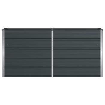 Pflanzkübel Anthrazit 160 x 40 x 75 cm Stahl