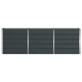 Pflanzkübel Anthrazit 160 x 40 x 75 cm Stahl