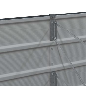 Pflanzkübel Anthrazit 240 x 80 x 75 cm Stahl