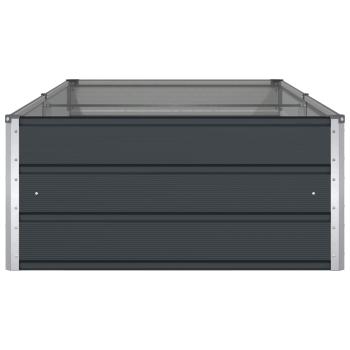 Pflanzkübel Anthrazit 195 x 100 x 45 cm Verzinkter Stahl