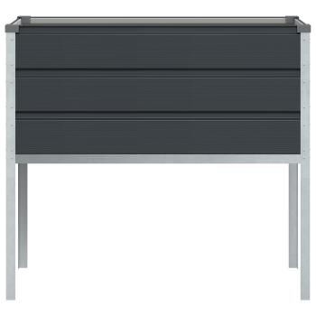 Pflanzkübel Anthrazit 100 x 45 x 90 cm Verzinkter Stahl