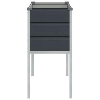 Pflanzkübel Anthrazit 100 x 45 x 90 cm Verzinkter Stahl