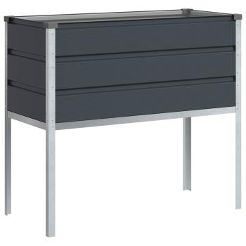 Pflanzkübel Anthrazit 100 x 45 x 90 cm Verzinkter Stahl