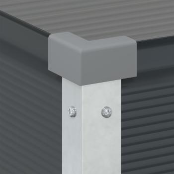 Pflanzkübel Anthrazit 100 x 45 x 90 cm Verzinkter Stahl