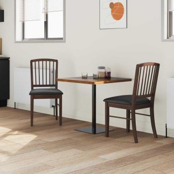 Esszimmerstühle 2 pcs Hellbraun 50 x 52,5 x 91 cm