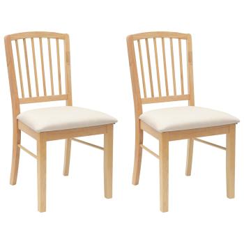 Esszimmerstühle 2 pcs Natur 50 x 52,5 x 91 cm