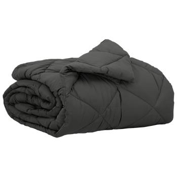 ARDEBO.de - Sommerdecke Anthrazit 220 x 135 cm Mikrofaser