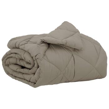 Ganzjahresbettdecke Hellgrau 200 x 155 cm Mikrofaser