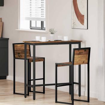 ARDEBO.de - Tisch Altholz 100 x 40 x 100,5 cm Ingenieure Holz und Stahl