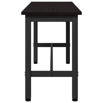 Esstischbank Schwarz Eichen-Optik 100 x 32,5 x 48,5 cm