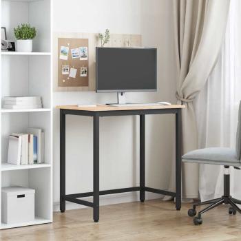 Tisch Natur 80 x 50 x 77 cm Ingenieure Holz und Stahl