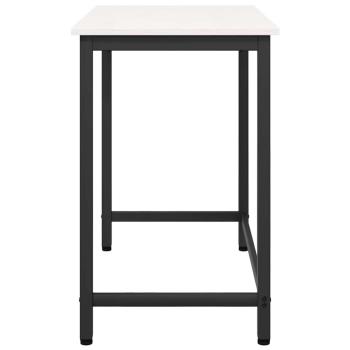 Tisch Weiß 80 x 50 x 77 cm Ingenieure Holz und Stahl