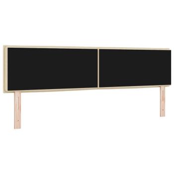 LED Kopfteil mit LED-Lichtleisten Creme 180 cm Polyester