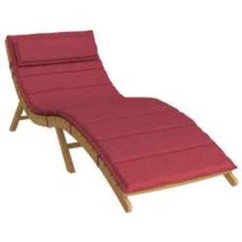 Sonnen-Lounger Kissen Weinrot 180 x 60 x 4 cm Oxford-Stoff