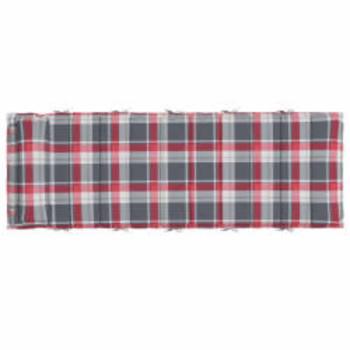 Sonnen-Lounger Kissen Rot und Grau 180 x 60 x 4 cm Oxford-Stoff