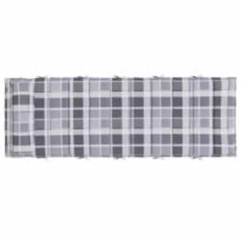 Sonnen-Lounger Kissen Plaid Grau 180 x 60 x 4 cm Oxford-Stoff