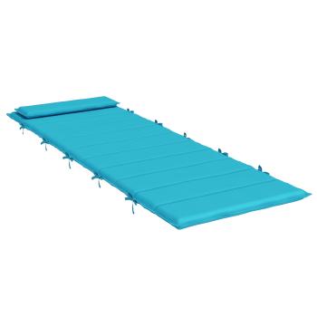 Sonnen-Lounger Kissen Türkis 180 x 60 x 4 cm Oxford-Stoff