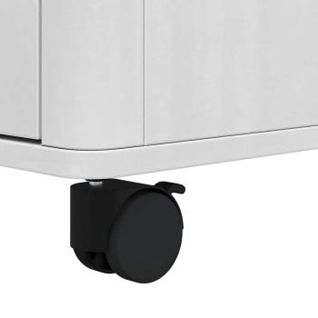 Küchentrolley Weiß 72,5 x 45 x 80 cm Massivholz Kiefer