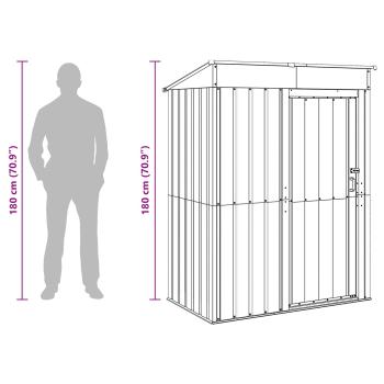 Gartenhütten Anthrazit 137 x 81 x 180 cm Metall