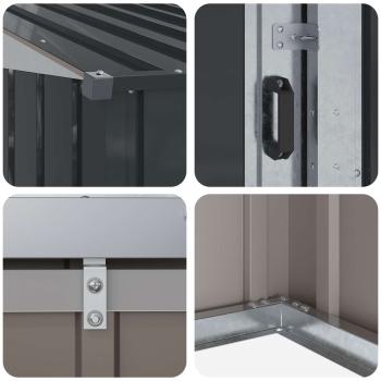 Gartenhütten Anthrazit 137 x 81 x 180 cm Metall