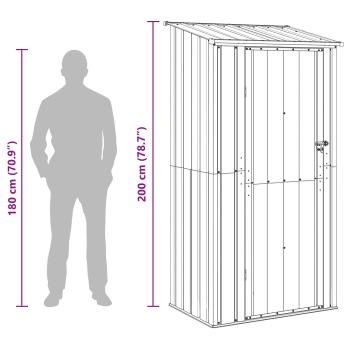 Gartenhütten Braun 103 x 74 x 200 cm Metall