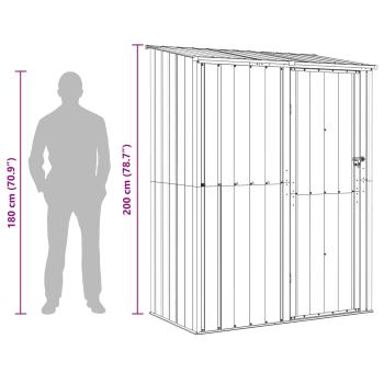 Gartenhütten Anthrazit 153,5 x 86 x 200 cm Metall
