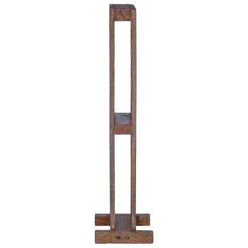 Regal Braun 20 x 25 x 100 cm Massives Mahagoni Holz