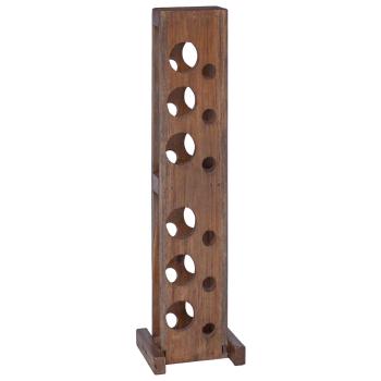 Regal Braun 20 x 25 x 100 cm Massives Mahagoni Holz